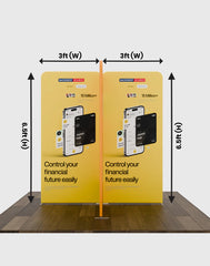 Magnetic Fabric Booth Display - Model 5 (6.5 x 6.5ft)