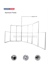 Magnetic Partition  Displays - 7 Panel