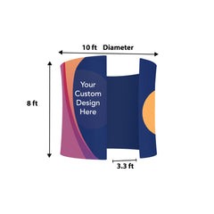 The Oval C Photobooth Enclosure - Backdropsource
