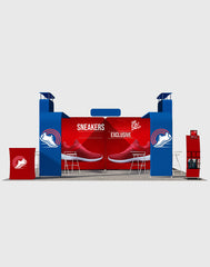 Modular Booth Kits 20ft x 20ft - Model 04 - Backdropsource