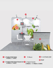 Modular Exhibition Kit for 10ft Wide Booths - Backdropsource