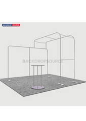 Modular L Arch TV Display Exhibition Kit for 10ft Wide Booths