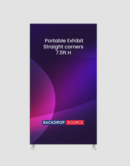 Portable Straight-Corner Exhibit Display
