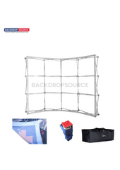 Pop Up Curved Velcro Media Wall