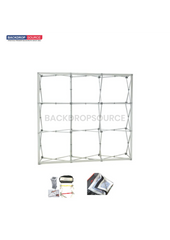 Popup Straight Backwall Kit with Clamping Lights