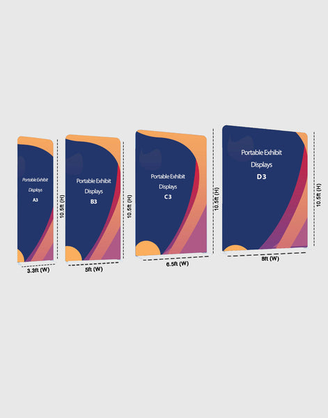 Portable Exhibit Display - H-10.5ft - Backdropsource