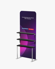 Portable Fabric Display Shelves