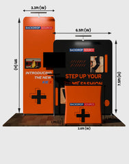 Portable Exhibit Display 10ft x 10ft - Model 13