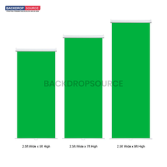 Custom Retractable Wall Hanging Backdrop with Clamps