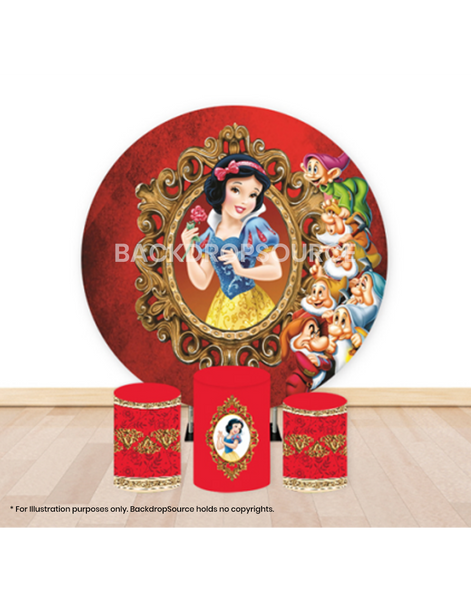 Pre Designed Round Backdrop Kits with Counter for Birthday Parties & Event