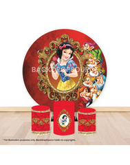 Pre Designed Round Backdrop Kits with Counter for Birthday Parties & Event