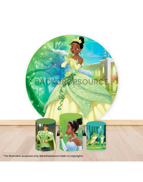 Pre Designed Round Backdrop Kits with Counter for Birthday Parties & Event