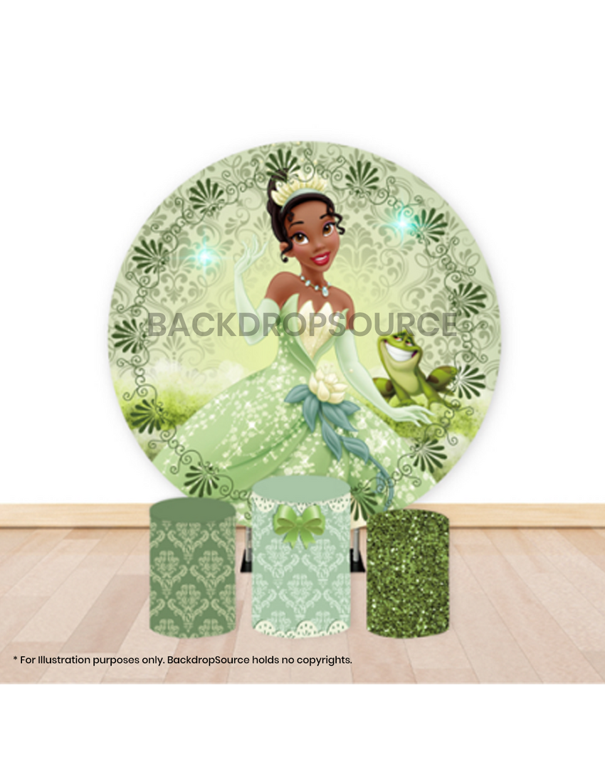 Pre Designed Round Backdrop Kits with Counter for Birthday Parties & Event