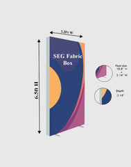 SEG Fabric Media Wall - 3.3ft W x 6.5ft H