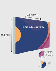 SEG Fabric Media Wall - 9.8ft Wide