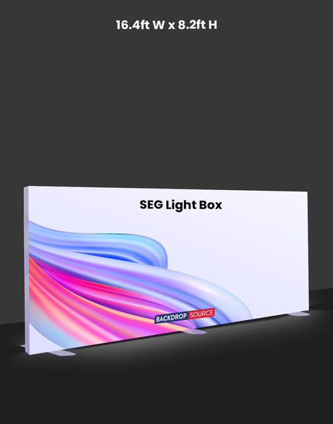 SEG Fabric LED Light Box Display - 16.4ft W x 8.2ft H