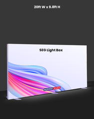 SEG Fabric LED Light Box Display - 20ft Wide