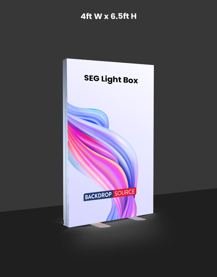 SEG Fabric LED Light Box Display - 4ft W x 6.5ft H