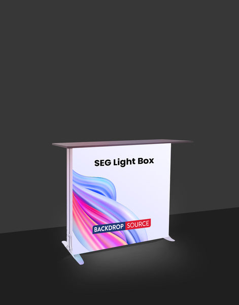 SEG Light Box Display Counter - 3.3ft H
