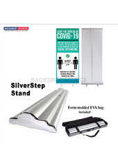 Silver Step Roll Up Banner