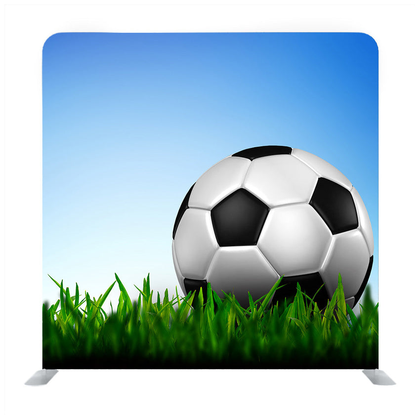 Soccer football field stadium grass line Media wall - Backdropsource