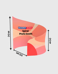 Spiral Backdrop for Photo Booths