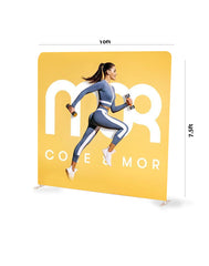 10ft x 10ft Straight Exhibit Pro 3-in-1 Display Kit with Hard Podium Case - Backdropsource