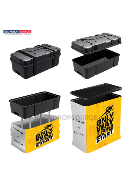 10ft x 10ft Straight Exhibit Pro 3-in-1 Display Kit with Hard Podium Case