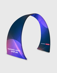 Tapered Curved Fabric Arch Display