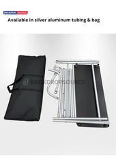 Tension Fabric Stand With Hanging Rail