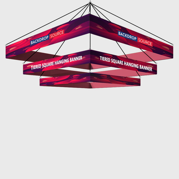 Tiered Square Hanging Banner