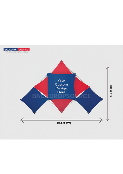 Triangular (medium) - Pop Up GeoMetrix Grid Display
