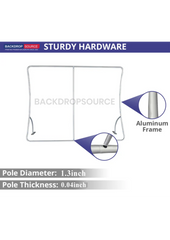 Modular U-Shape Fabric Display Stand