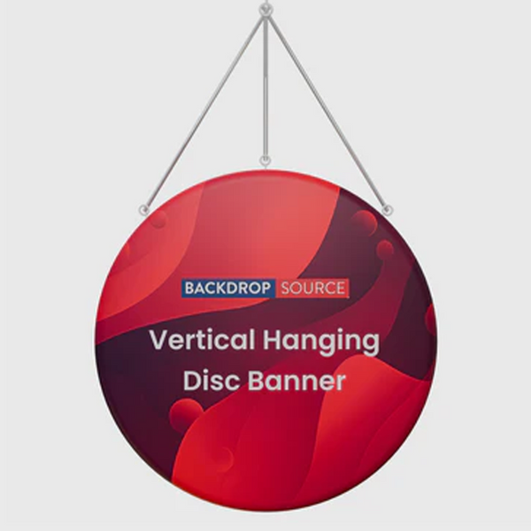 Vertical Hanging Disc Banner