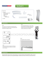 Vertical S-Shaped Fabric Banner Display