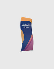 Vertical S-Shaped Fabric Banner Display