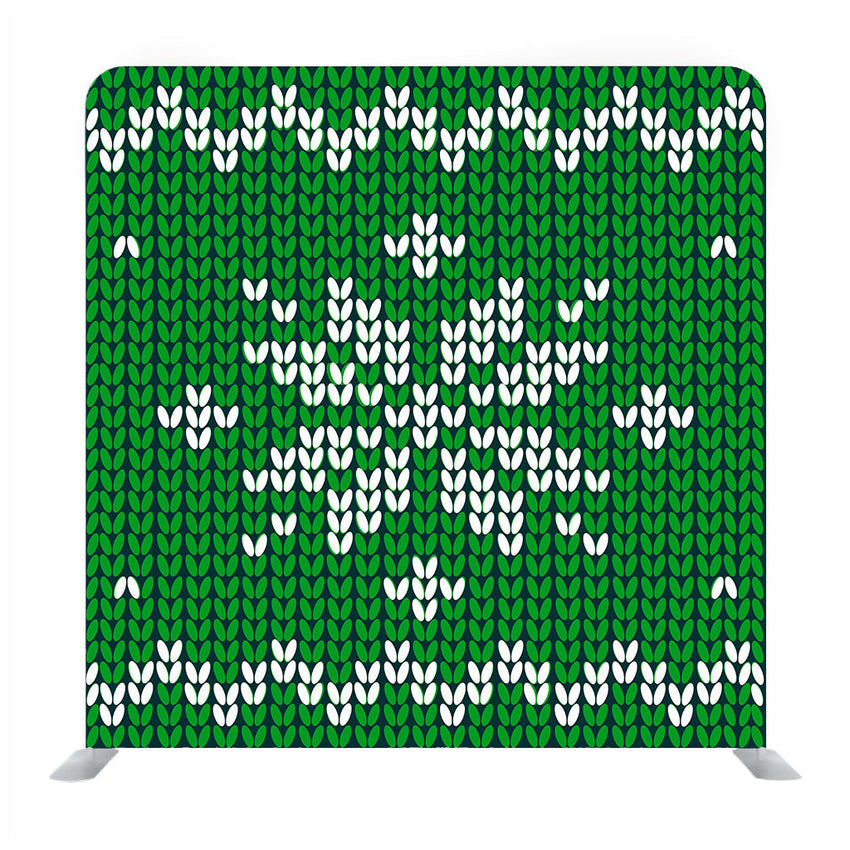 Winter Decor Green Media Wall - Backdropsource