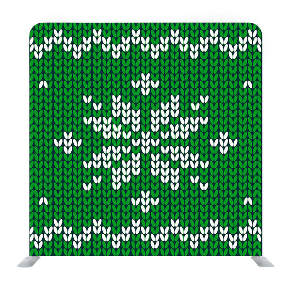 Winter Decor Green Media Wall - Backdropsource