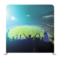crowded football stadium media wall - Backdropsource
