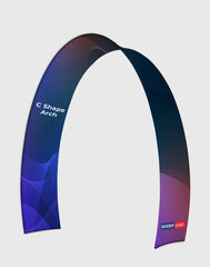 10ft C-Shaped Fabric Arch Display
