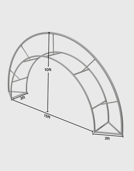 3D Triangular Prism Tension Fabric Arch