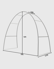 Tapered Curved Fabric Arch Display