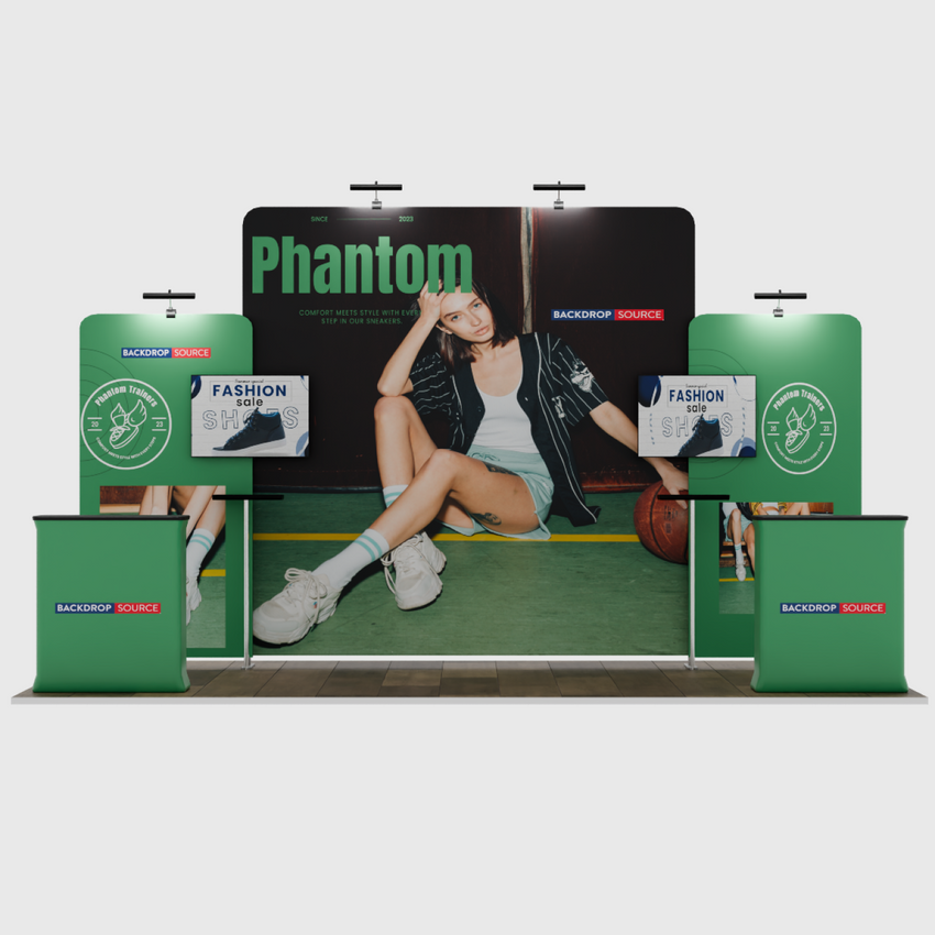 Portable Exhibit Display 20ft x 10ft - Model 5