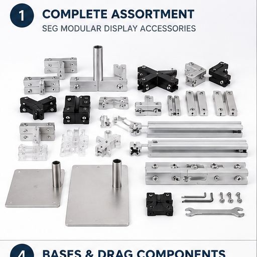 Functional Accessories for SEG Modular Displays - hero front