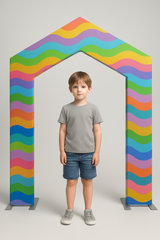 Peaked Arch Fabric Display for Events