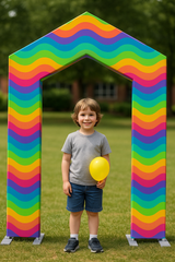 Peaked Arch Fabric Display for Events