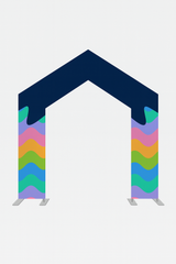 Peaked Arch Fabric Display for Events