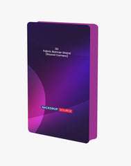 3D Rounded Corner Fabric Display