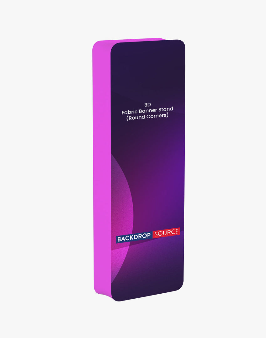 3D Rounded Corner Fabric Display