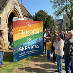 Portable Curved Tension Fabric Backdrop Wall